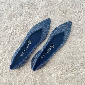 Rothy’s The Point Women’s Flats in Mottled Blue